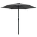 Outdoor Parasol with Aluminium Pole 270x246 Cm Anthracite