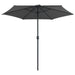 Outdoor Parasol with Aluminium Pole 270x246 Cm Anthracite