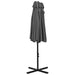 Outdoor Parasol with Aluminium Pole 460x270 Cm Anthracite