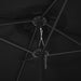 Outdoor Parasol with Aluminium Pole 460x270 Cm Black Aitbx
