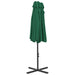 Outdoor Parasol with Aluminium Pole 460x270 Cm Green Aanli