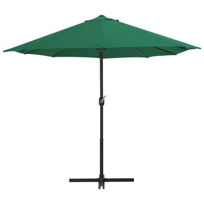 Outdoor Parasol with Aluminium Pole 460x270 Cm Green Aanli