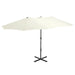 Outdoor Parasol with Aluminium Pole 460x270 Cm Sand Aanln