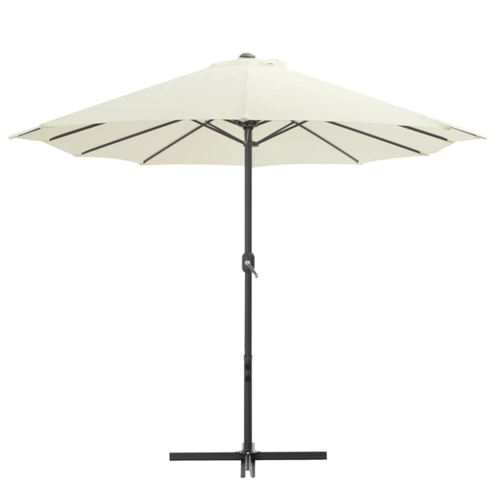 Outdoor Parasol with Aluminium Pole 460x270 Cm Sand Aanln