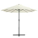 Outdoor Parasol with Aluminium Pole 460x270 Cm Sand Aanln