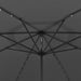 Outdoor Parasol with Led Lights and Metal Pole 400 Cm