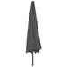 Outdoor Parasol with Led Lights and Metal Pole 400 Cm