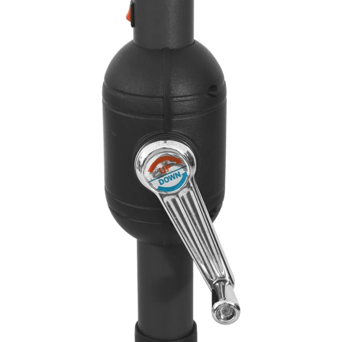 Outdoor Parasol With Led Lights And Metal Pole 400 Cm Black