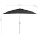 Outdoor Parasol with Metal Pole 300x200 Cm Anthracite Aapbo