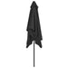 Outdoor Parasol with Metal Pole 300x200 Cm Anthracite Aapbo