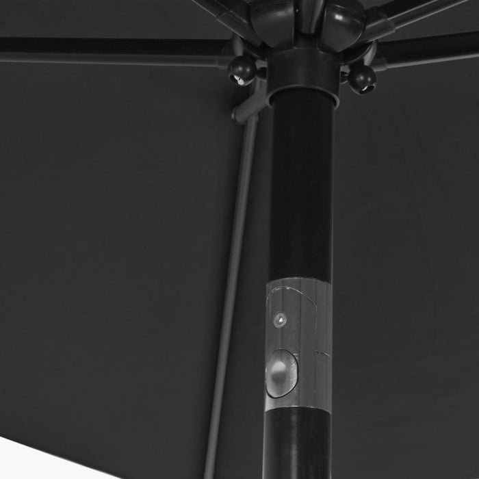 Outdoor Parasol with Metal Pole 300x200 Cm Anthracite Aapbo