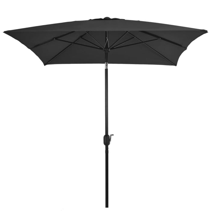 Outdoor Parasol with Metal Pole 300x200 Cm Anthracite Aapbo