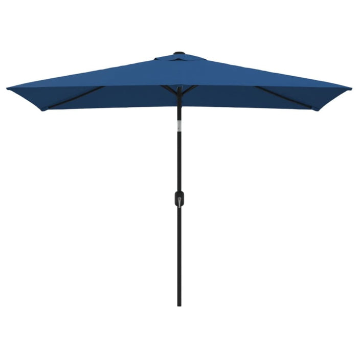 Outdoor Parasol With Metal Pole 300x200 Cm Azure Aioxk