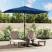 Outdoor Parasol With Metal Pole 300x200 Cm Azure Aioxk