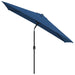 Outdoor Parasol With Metal Pole 300x200 Cm Azure Aioxk