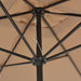 Outdoor Parasol with Metal Pole 300x200 Cm Taupe Aapbx