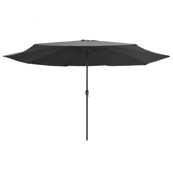 Outdoor Parasol With Metal Pole 400 Cm Anthracite Aitnb