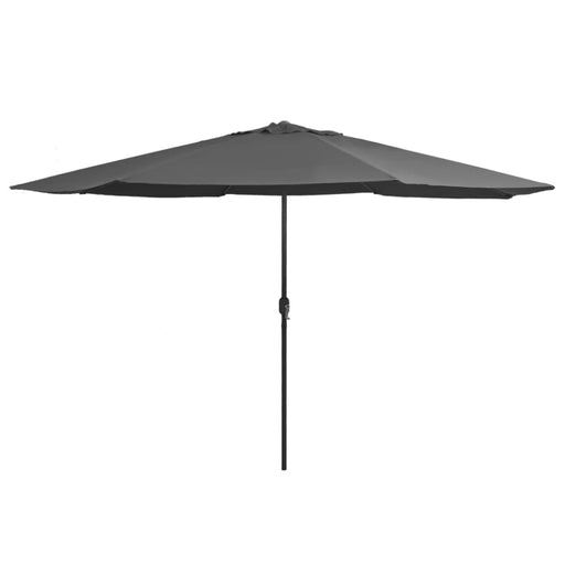 Outdoor Parasol With Metal Pole 400 Cm Anthracite Aitnb