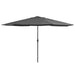 Outdoor Parasol With Metal Pole 400 Cm Anthracite Aitnb