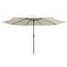 Outdoor Parasol With Metal Pole 400 Cm Sand White Aitin