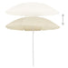 Outdoor Parasol With Steel Pole Sand 180 Cm Toppti