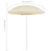 Outdoor Parasol With Steel Pole Sand 180 Cm Toppti