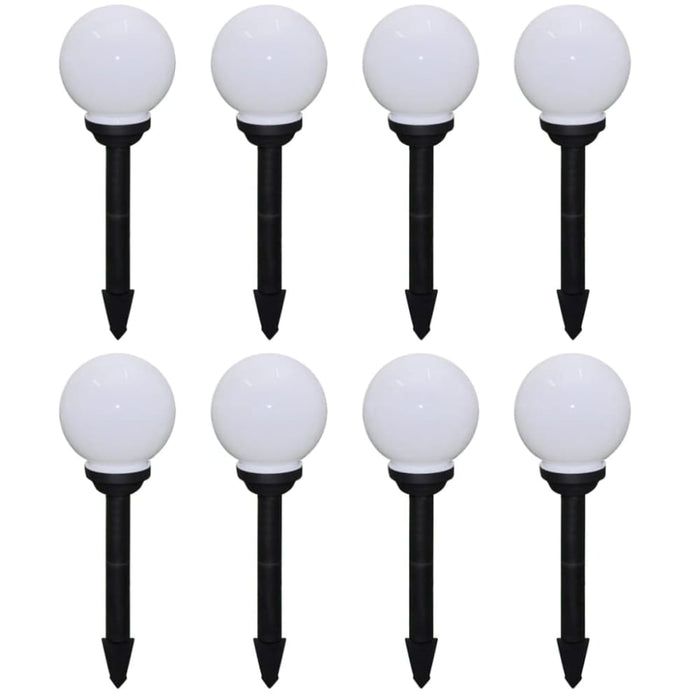 Outdoor Pathway Lamps 8 Pcs Led 15 Cm With Ground Spike