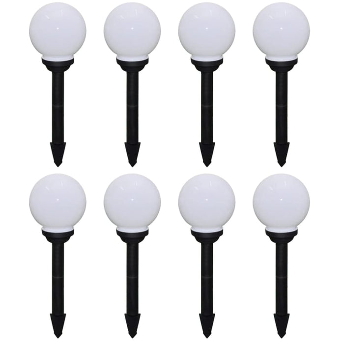 Outdoor Pathway Lamps 8 Pcs Led 15 Cm with Ground Spike