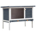 Outdoor Rabbit Hutch 1 Layer Grey Wood Oibnxn