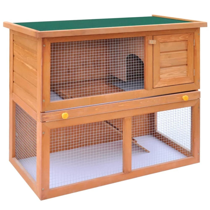 Outdoor Rabbit Hutch Small Animal House Pet Cage 1 Door