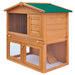 Outdoor Rabbit Hutch Small Animal House Pet Cage 3 Doors