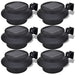 Outdoor Solar Lamp Set 6 Pcs Fence Light Gutter Black Aoonb