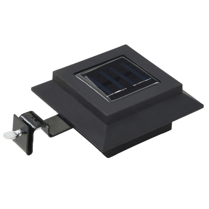 Outdoor Solar Lamps 6 Pcs Led Square 12 Cm Black Aaaln
