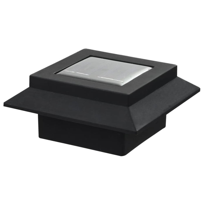 Outdoor Solar Lamps 6 Pcs Led Square 12 Cm Black Aaaln