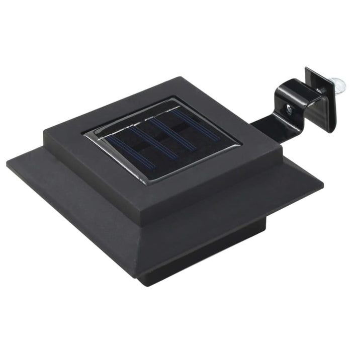 Outdoor Solar Lamps 6 Pcs Led Square 12 Cm Black Aaaln