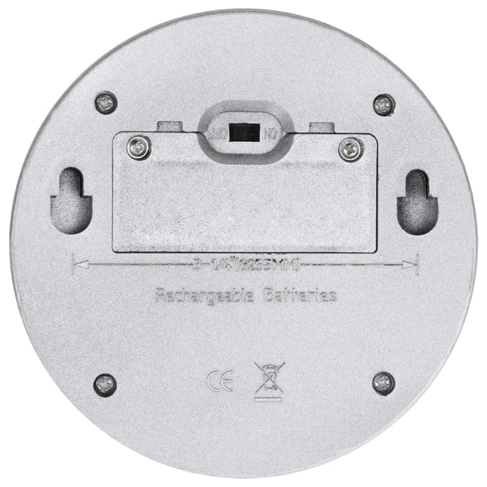 Outdoor Solar Wall Lamps Led 12 Pcs Round Silver Aaait