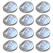 Outdoor Solar Wall Lamps Led 12 Pcs Round Silver Aaait