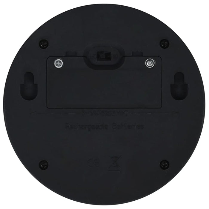 Outdoor Solar Wall Lamps Led 24 Pcs Round Black Xiiotk