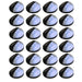 Outdoor Solar Wall Lamps Led 24 Pcs Round Black Xiiotk