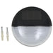 Outdoor Solar Wall Lamps Led 24 Pcs Round Black Xiiotk