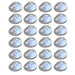 Outdoor Solar Wall Lamps Led 24 Pcs Round Silver Xiioab