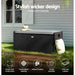 Outdoor Storage Bench Box Garden Sheds Tools Wicker Cushion