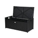 Outdoor Storage Bench Box Garden Sheds Tools Wicker Cushion