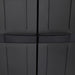 Outdoor Storage Cabinet Black 65x37x165 Cm Pp Tlaxbl