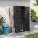 Outdoor Storage Cabinet Black 65x37x165 Cm Pp Tlaxbp