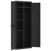 Outdoor Storage Cabinet Black 65x37x165 Cm Pp Tlaxbp