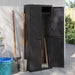 Outdoor Storage Cabinet Black 65x37x165 Cm Pp Tlaxbp