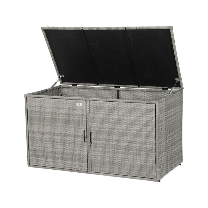 Outdoor Storage Cabinet Box Deck Wicker Shelf Chest Garden