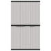 Outdoor Storage Cabinet Grey and Black 97x37x165 Cm Pp