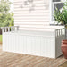Outdoor Storage Box Wooden Garden Bench 129cm Chest Tool